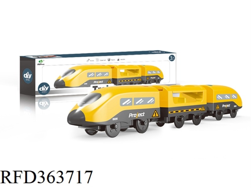 ELECTRIC ENGINEERING VEHICLE + TAXI CARRIAGE (THREE SECTIONS)