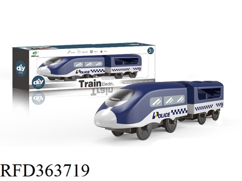 ELECTRIC POLICE CAR + TAXI CARRIAGE (TWO SECTIONS)