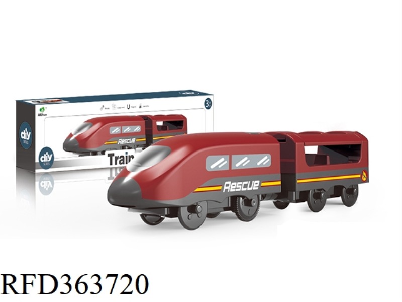 ELECTRIC FIRE TRUCK + TAXI CARRIAGE (TWO SECTIONS)