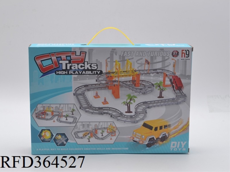 LIGHTED ELECTRIC RAIL CAR