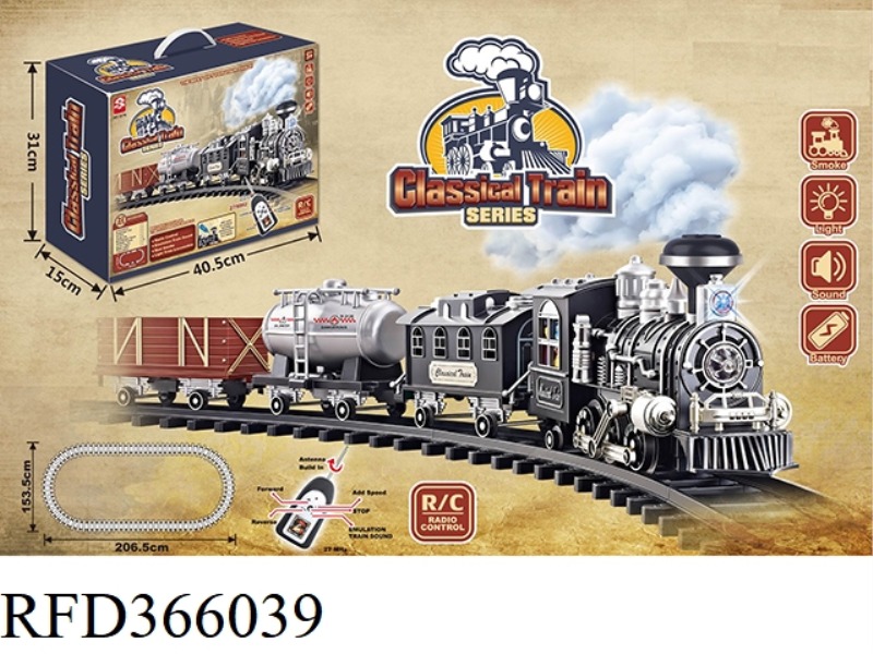 CLASSICAL STEAM REMOTE CONTROL RAIL TRAIN