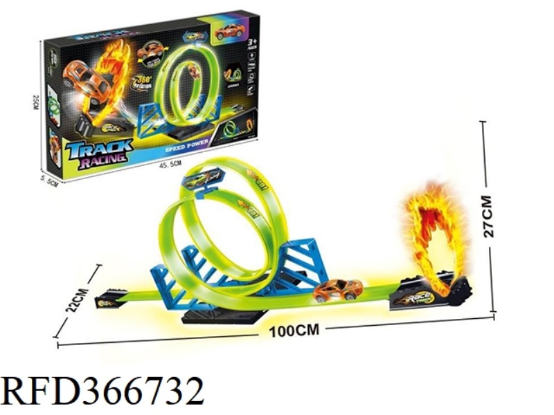 LUMINOUS PULL BACK RAIL CAR SET