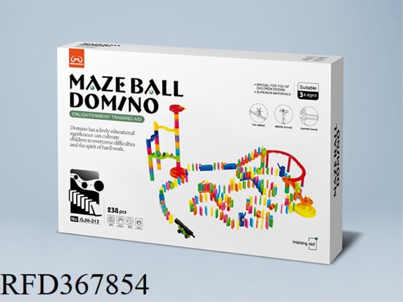 238PCS DOMINO BALL TRACK BUILDING BLOCKS