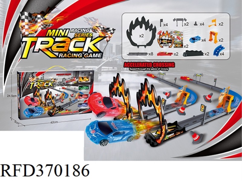 EJECTION RAIL CAR WITH 4 SIMULATION CARS