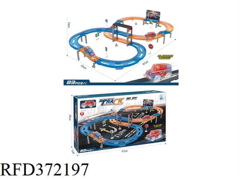 B/O BLOCKS TRACK 83PCS