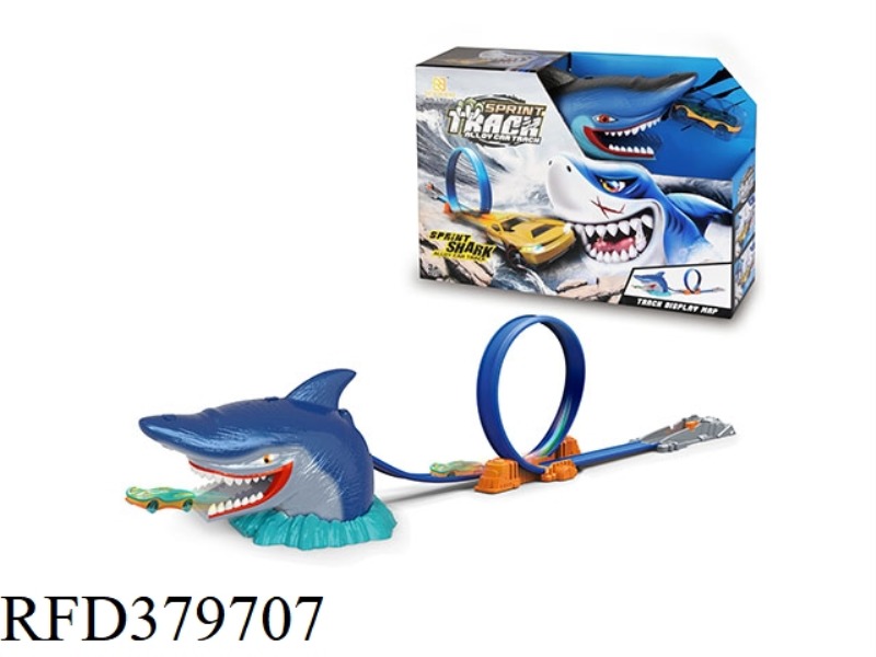 SHARK SCENE EJECTION TRACK ALLOY CAR