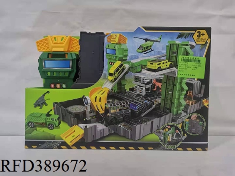 PORTABLE PARKING LOT-DINOSAUR BASE