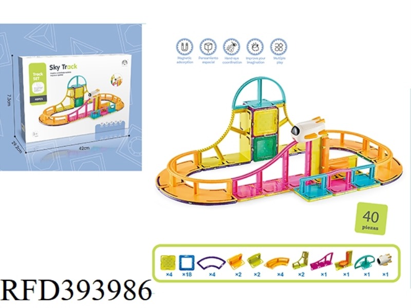 ASSEMBLED MAGNETIC TRACK 40PCS