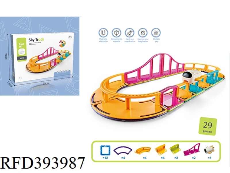 ASSEMBLED MAGNETIC TRACK 29PCS