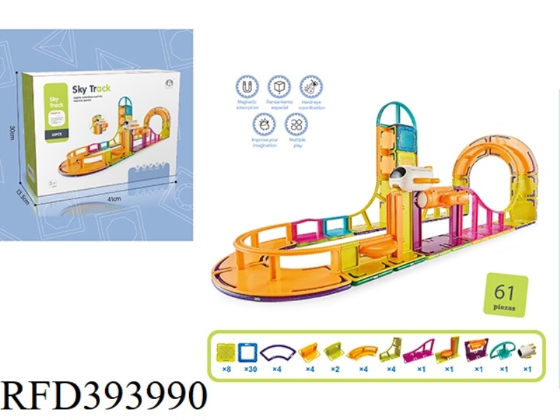 ASSEMBLED MAGNETIC TRACK 61PCS