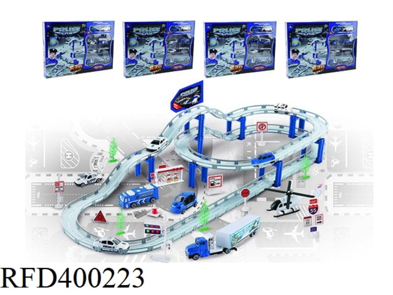 ELECTRIC CITY RAIL CAR ALLOY SET (POLICE SERIES)