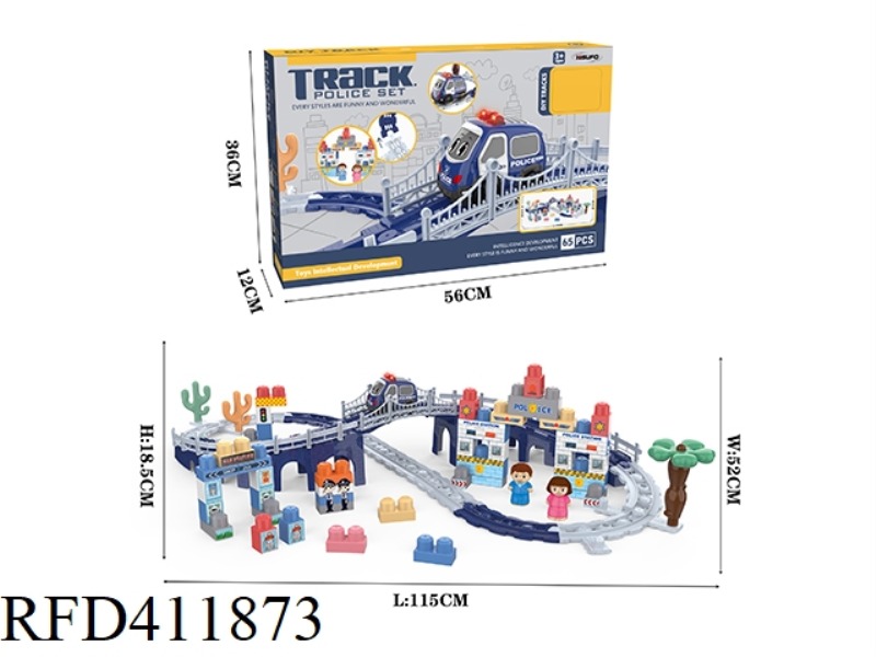 POLICE CAR TRACK SET