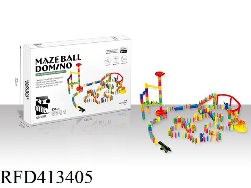 238PCS DOMINO BALL TRACK BUILDING BLOCKS