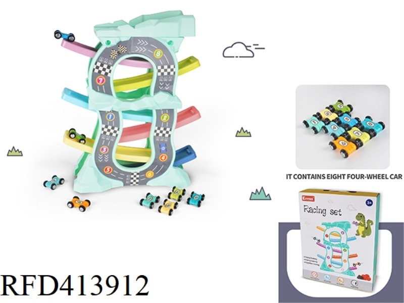 6-LAYER SLIDING RAIL CAR