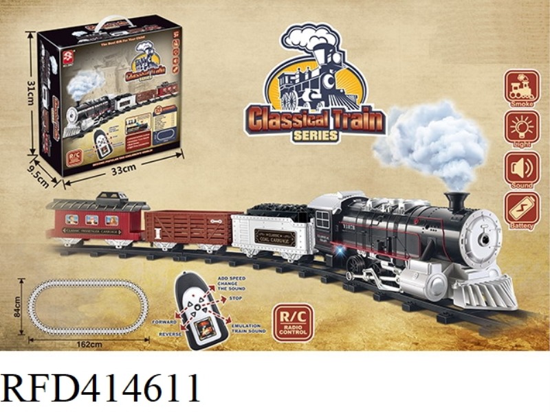 CLASSICAL STEAM REMOTE CONTROL RAIL TRAIN