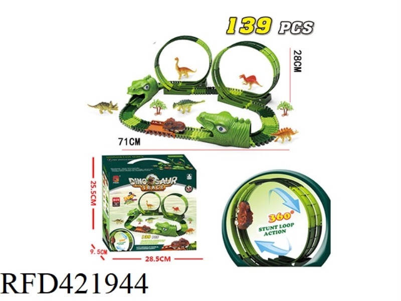 DINOSAUR TRACK ELECTRIC 139PCS