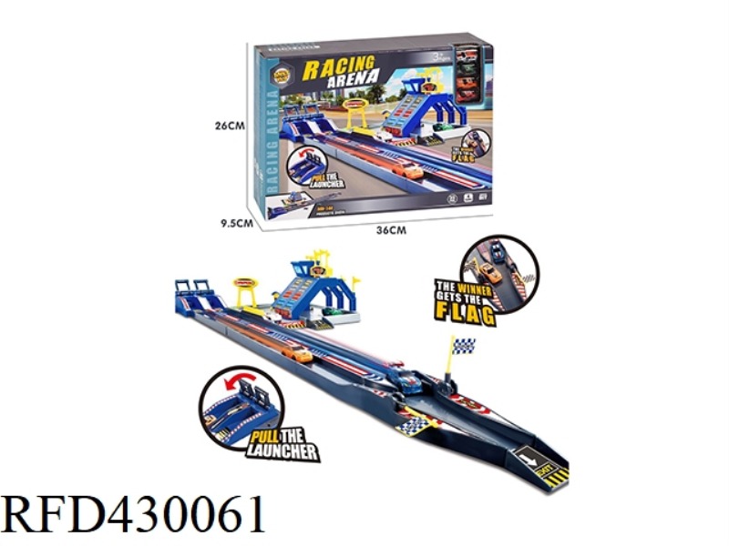 EJECTION CAR RACING TRACK (WITH 4 CARS)