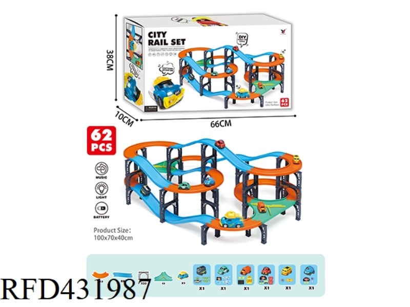 ELECTRIC LIGHT AND MUSIC SCENE ASSEMBLY RAIL CAR