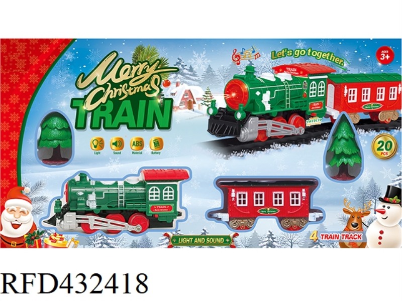ELECTRIC LIGHT MUSIC CHRISTMAS RAIL TRAIN
