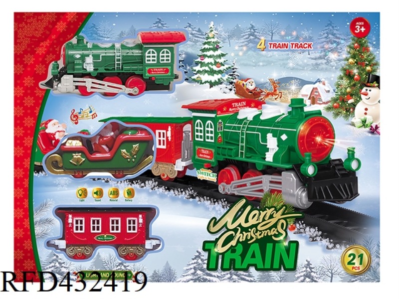 ELECTRIC LIGHT MUSIC CHRISTMAS RAIL TRAIN