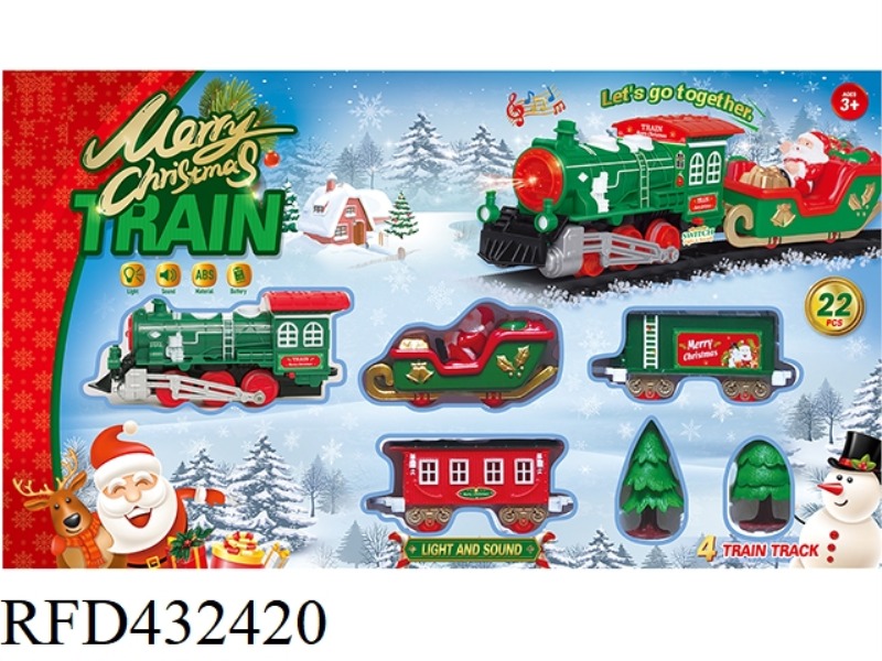 ELECTRIC LIGHT MUSIC CHRISTMAS RAIL TRAIN