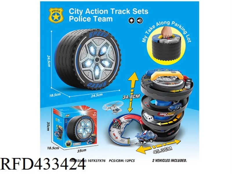 POLICE THEME. WHEEL PARKING