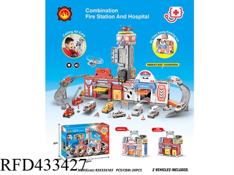 2-IN-1 FIRE + AMBULANCE (HANDBAG)