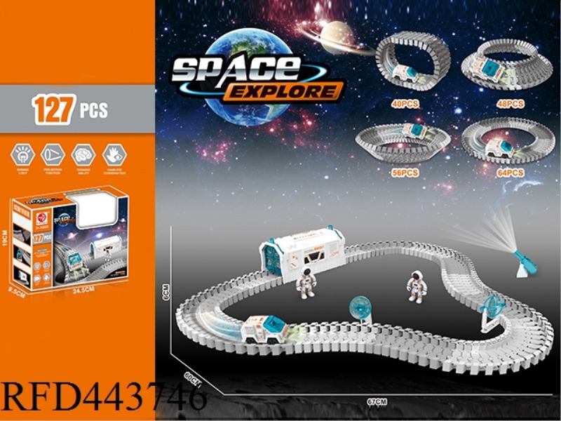 ELECTRIC LIGHT SPACE RAILCAR 127PCS