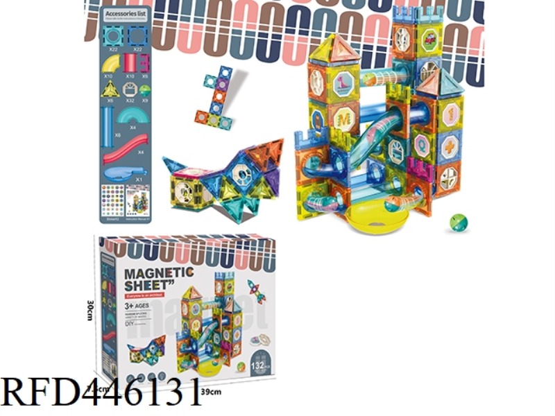 COLOR WINDOW TRACK MAGNETIC SHEET 132PCS