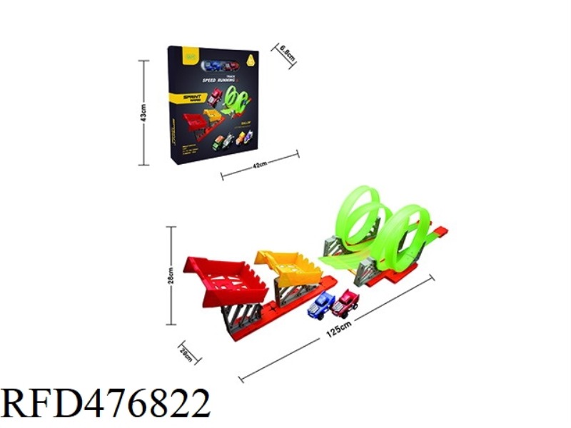 COMPETITIVE RACING BACK RAIL CAR