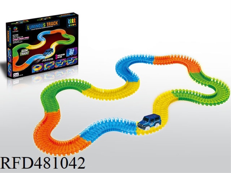 220PCS LUMINOUS MAGIC RAIL CAR