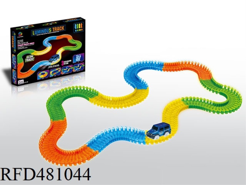 240PCS LUMINOUS MAGIC RAIL CAR