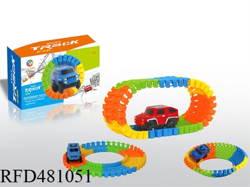 56PCS MAGIC RAIL CAR