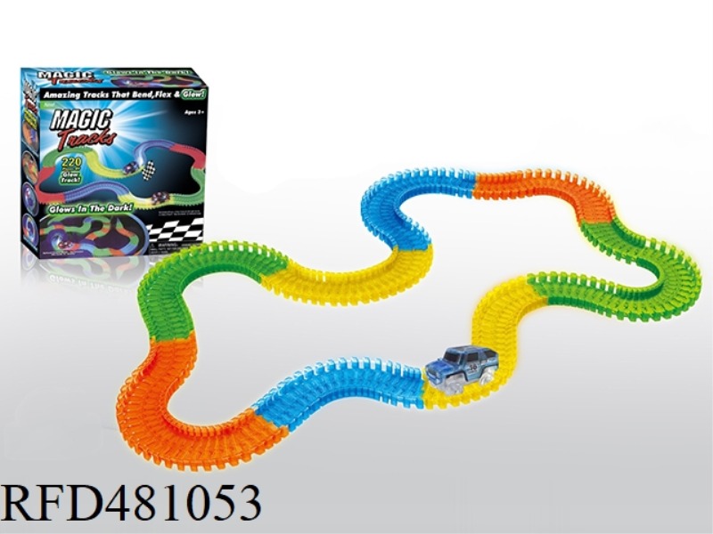 220PCS LUMINOUS MAGIC TRACK (PLUS STICKER)