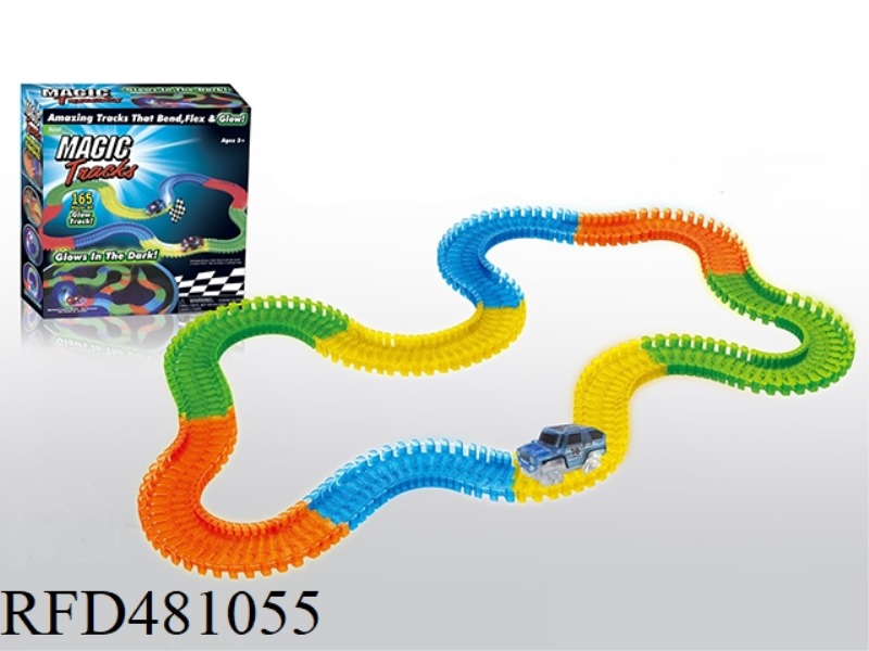 165PCS LUMINOUS MAGIC TRACK (PLUS STICKERS)