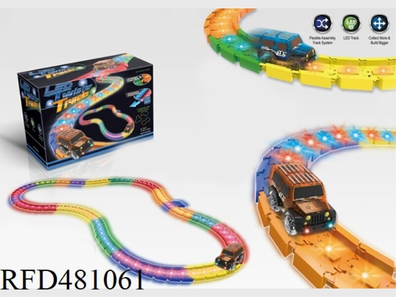 58PCS ELECTRIC LIGHT AND MUSIC TRACK CAR