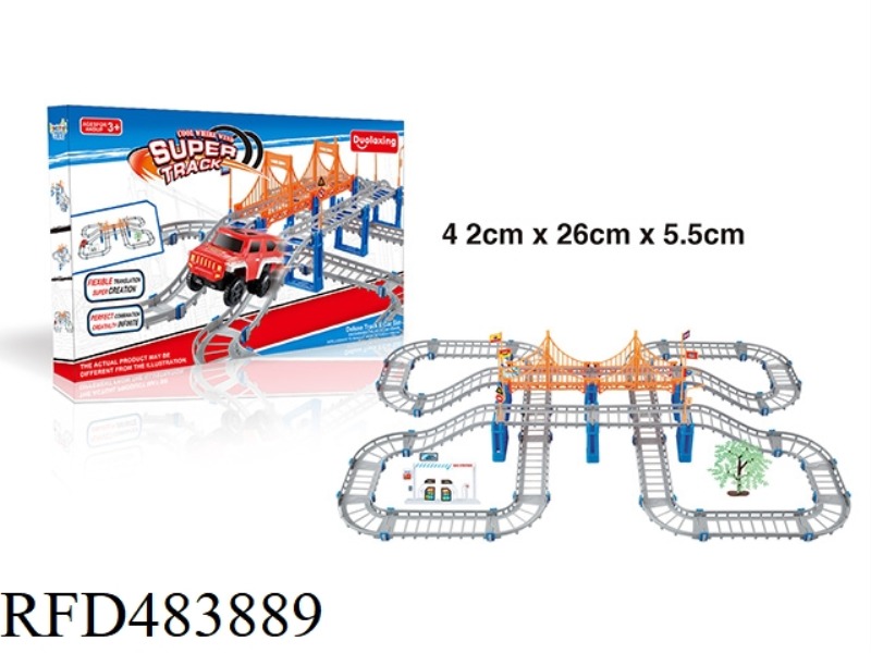 ELECTRIC SUPER RAIL CAR 108PCS