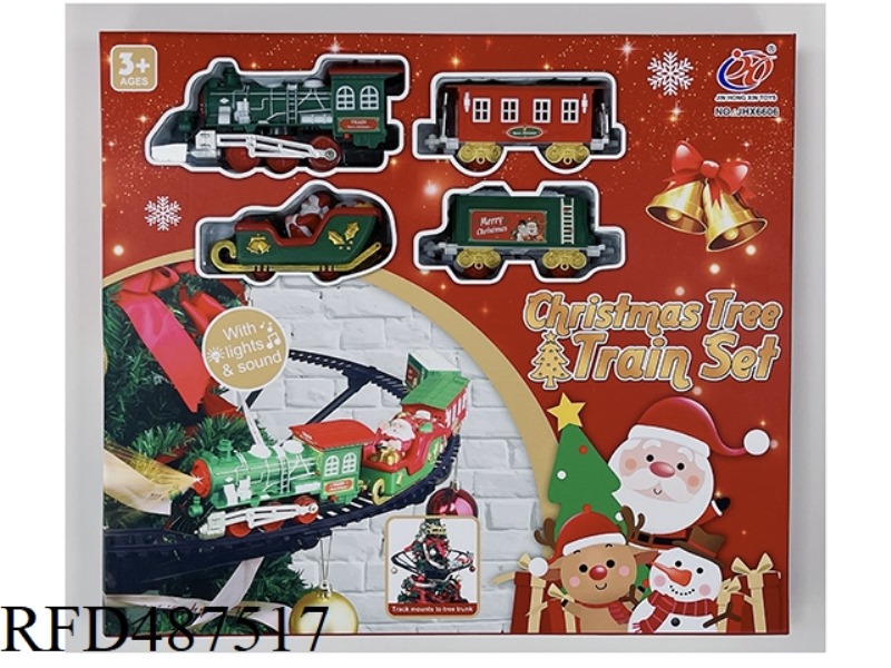 ELECTRIC LIGHTS MUSIC CHRISTMAS BRACKET RAIL TRAIN