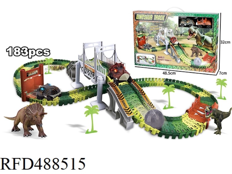 ASSEMBLE THE DINOSAUR TRACK ELECTRIC CAR