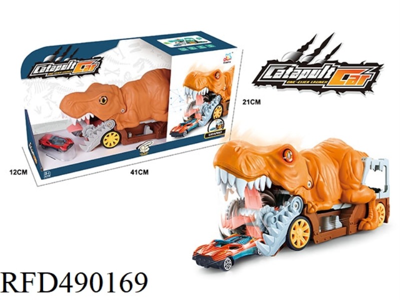 LIGHT SOUND DINOSAUR EJECTION ALLOY DEVOURING CAR
