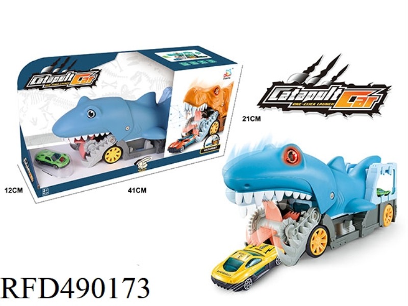 LIGHTS SOUND SHARK EJECTION ALLOY SWALLOWS CAR