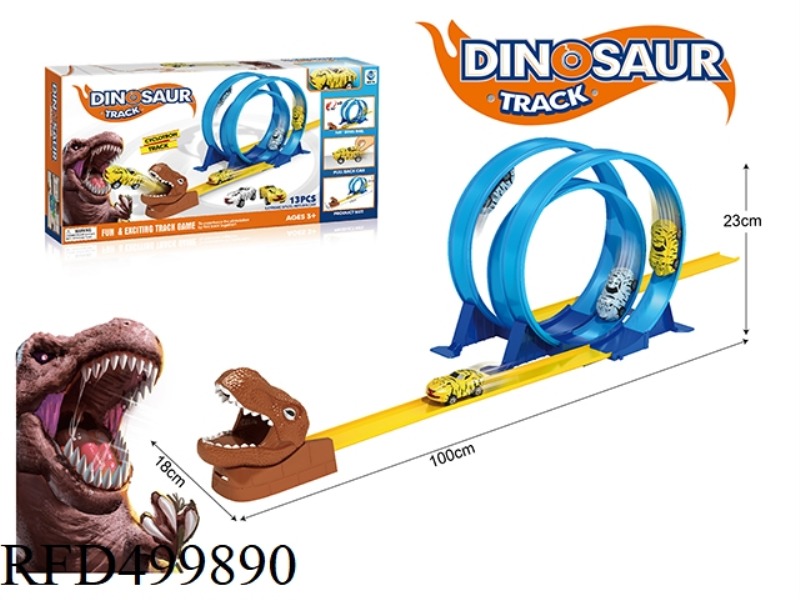 THREE TURNS 360. SOFT TRACK DINOSAUR BOOMERANG TRACK