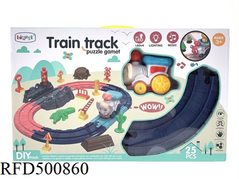 LIGHTS AND MUSIC CARTOON TRACK TRAIN