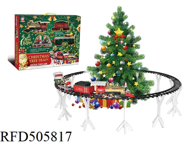 ELECTRIC LIGHTS MUSIC CHRISTMAS TREE TRACK TRAIN