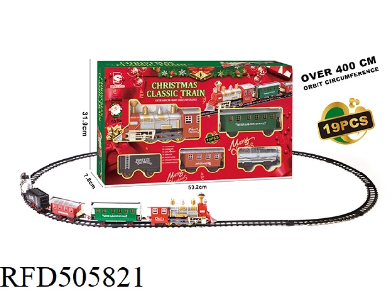 CHRISTMAS ELECTRIC LIGHTS MUSIC TRACK TRAIN