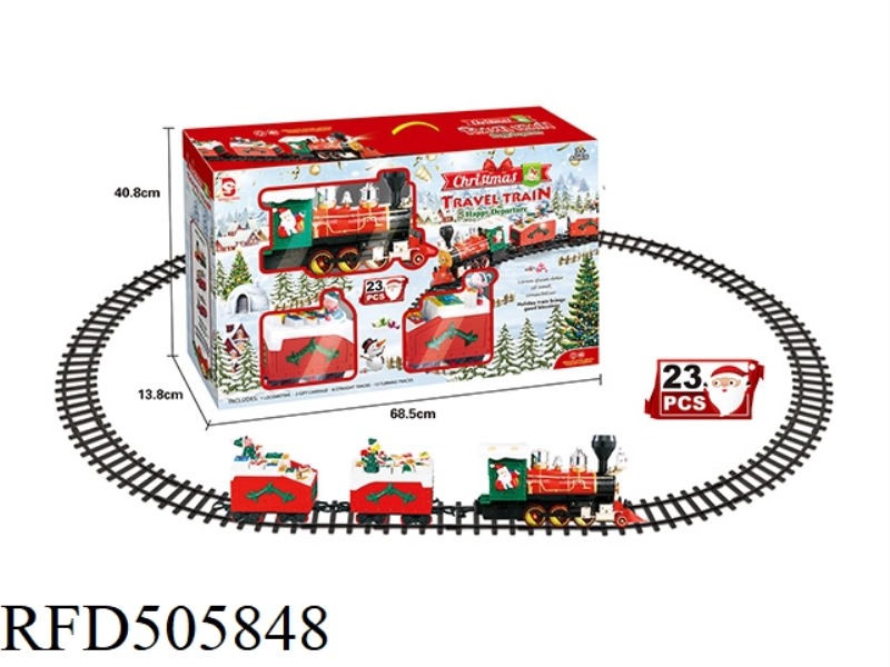 CHRISTMAS RAIL TRAIN WITH MUSIC AND LIGHTS
