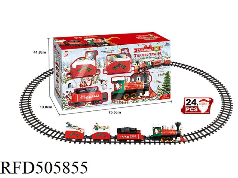 CHRISTMAS RAIL TRAIN WITH MUSIC AND LIGHTS