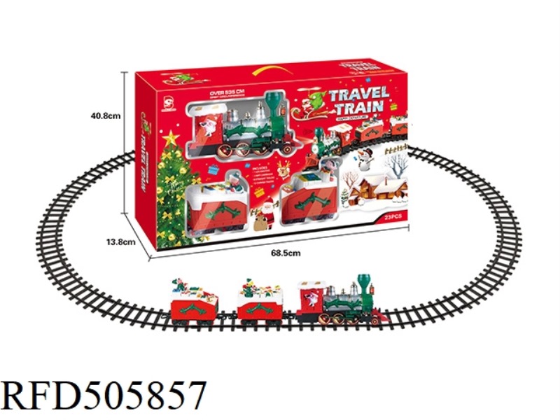 CHRISTMAS RAIL TRAIN WITH MUSIC AND LIGHTS