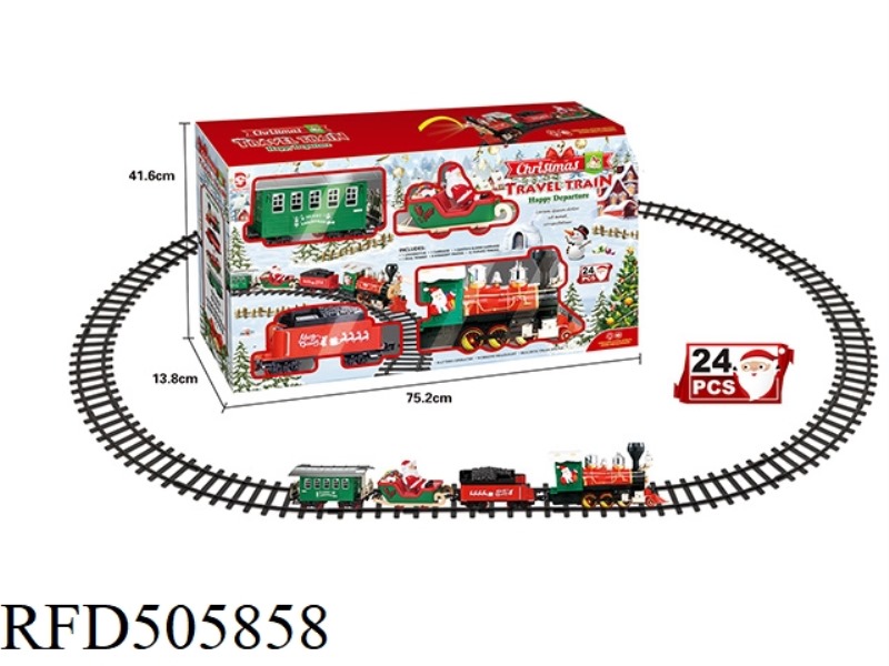 CHRISTMAS RAIL TRAIN WITH MUSIC AND LIGHTS