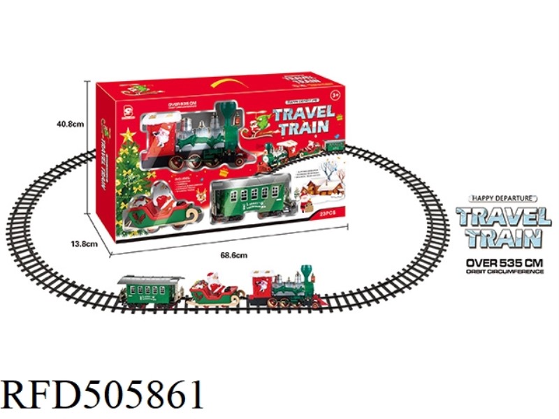 ELECTRIC LIGHTS MUSIC CHRISTMAS TREE TRACK TRAIN